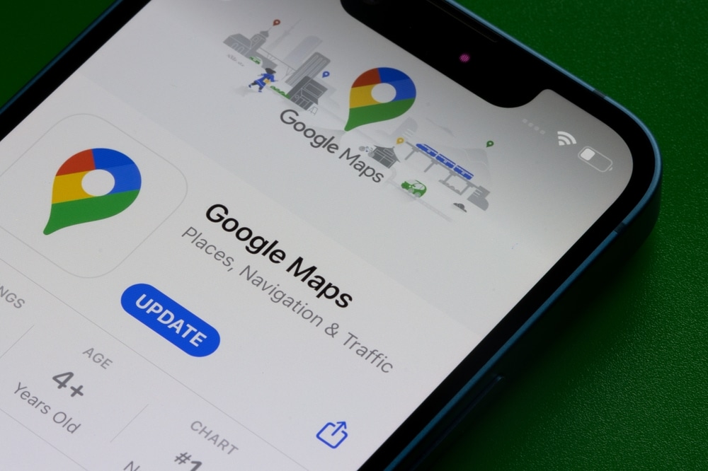 Oppdatering av Google Maps